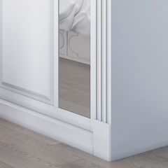 Шкаф-купе 2450 серии NEW CLASSIC K6Z+K1+K6+B22+PL2 (по 2 ящика лев/прав+1 штанга+1 полка) профиль «Капучино» в Снежинске - snezhinsk.mebel24.online | фото 5