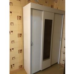 Шкаф-купе Бассо 1300 (Белый) в Снежинске - snezhinsk.mebel24.online | фото 3