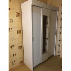 Шкаф-купе Бассо 1300 (Белый) в Снежинске - snezhinsk.mebel24.online | фото 4