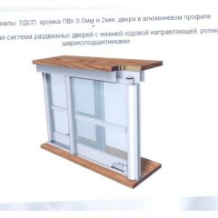 Шкаф-купе ШКО-3 2380 мм зеркало/ЛДСП/ЛДСП/зеркало в Снежинске - snezhinsk.mebel24.online | фото 6