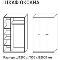 Шкаф распашкой Оксана 1200 (ЛДСП 1 кат.) в Снежинске - snezhinsk.mebel24.online | фото 2