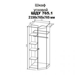 KI-KI ШДУ765.1 Шкаф угловой (белый/белое дерево) в Снежинске - snezhinsk.mebel24.online | фото 2