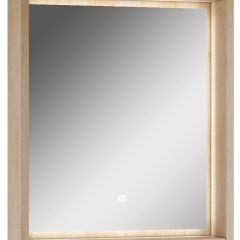 Шкаф-зеркало Nice 60 с подсветкой Домино (DN4706HZ) в Снежинске - snezhinsk.mebel24.online | фото