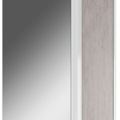 Шкаф-зеркало Uno 60 Дуб серый левый/правый Домино (DU1503HZ) в Снежинске - snezhinsk.mebel24.online | фото 1