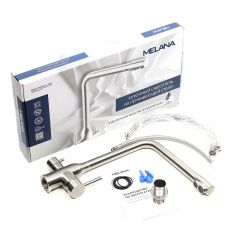 Смеситель д/кухни MELANA-F610304 Stello нерж.сталь, с переключателем на фильтр, однорычажный, сатин в Снежинске - snezhinsk.mebel24.online | фото 2