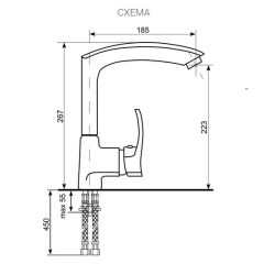 Смеситель ULGRAN U-005 в Снежинске - snezhinsk.mebel24.online | фото 2
