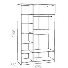 НМ 040.33 Х Шкаф для одежды "Оливия" в Снежинске - snezhinsk.mebel24.online | фото 3