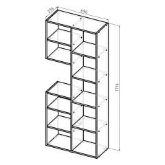 Стеллаж Элемент-2 (белый) в Снежинске - snezhinsk.mebel24.online | фото 6