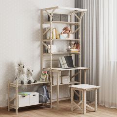 Стеллаж+стол со стойкой Конструктор Арт.СRСт2-1 в Снежинске - snezhinsk.mebel24.online | фото 4