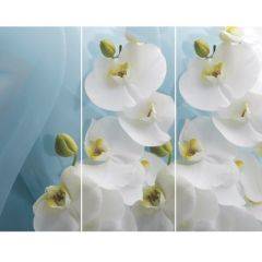 Стол Бостон-3 (Белая Орхидея) 1100/1420*700, опора Брифинг в Снежинске - snezhinsk.mebel24.online | фото 2