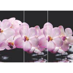 Стол Бостон-3 (Розовая Орхидея) 1100/1420*700, опора Брифинг в Снежинске - snezhinsk.mebel24.online | фото 2