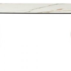 Стол BRONTE 220 KL-188 Контрастный мрамор матовый, итальянская керамика/ Шампань, ®DISAUR в Снежинске - snezhinsk.mebel24.online | фото 2