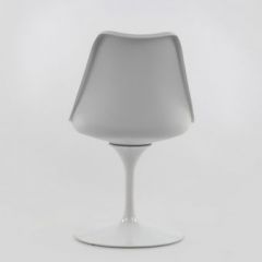 Стул Barneo N-8 Tulip style белый с белой подушкой в Снежинске - snezhinsk.mebel24.online | фото 4