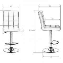 Стул барный DOBRIN KRUGER LM-5009 (белый) в Снежинске - snezhinsk.mebel24.online | фото 2