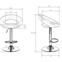 Стул барный DOBRIN MIRA LM-5001 (черный) в Снежинске - snezhinsk.mebel24.online | фото 3