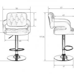 Стул барный DOBRIN TIESTO LM-3460 (черный) в Снежинске - snezhinsk.mebel24.online | фото 3