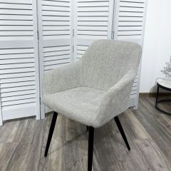 Стул BRANDY WZ2042-19 галечный серый фактурный велюр/ черный каркас М-City в Снежинске - snezhinsk.mebel24.online | фото 5