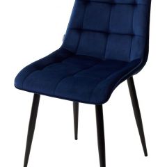 Стул CHIC BLUVEL-86 NAVY BLUE / черный каркас М-City в Снежинске - snezhinsk.mebel24.online | фото