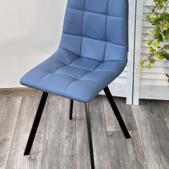 Стул CHILLI-Q SQUARE Oracul 795 Синий, экокожа PU / черный каркас, М-City в Снежинске - snezhinsk.mebel24.online | фото 4