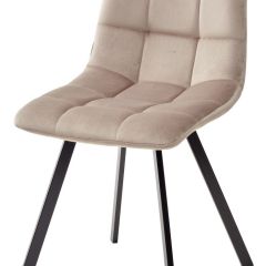Стул CHILLI SQUARE BLUVEL-40 бежевый, велюр / черный каркас М-City в Снежинске - snezhinsk.mebel24.online | фото