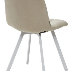 Стул CHILLI SQUARE UF860-01B бежевый, ткань/ белый каркас М-City в Снежинске - snezhinsk.mebel24.online | фото 2