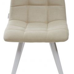 Стул CHILLI SQUARE UF860-01B бежевый, ткань/ белый каркас М-City в Снежинске - snezhinsk.mebel24.online | фото 3