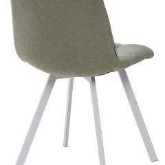 Стул CHILLI SQUARE UF860-11B мятный, ткань/ белый каркас М-City в Снежинске - snezhinsk.mebel24.online | фото 2