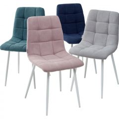 Стул CHILLI UF860-04B сиреневый, ткань/ белый каркас М-City в Снежинске - snezhinsk.mebel24.online | фото 2