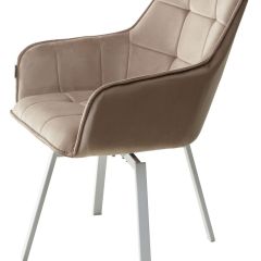 Стул MAVERICK 360 град. поворот. BLUVEL-40 BEIGE/ белый каркас, М-City в Снежинске - snezhinsk.mebel24.online | фото 8