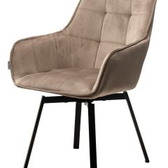 Стул MAVERICK 360 град. поворот. BLUVEL-40 BEIGE/ черный каркас, М-City в Снежинске - snezhinsk.mebel24.online | фото 4