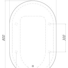 Зеркало Дакка 800х500 с подсветкой Домино (GL7036Z) в Снежинске - snezhinsk.mebel24.online | фото 8