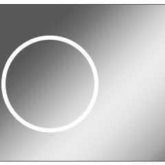 Зеркало Eclipse 90 black с подсветкой Sansa (SE1031Z) в Снежинске - snezhinsk.mebel24.online | фото