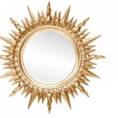 Зеркало круглое золото (1810(1) в Снежинске - snezhinsk.mebel24.online | фото 1