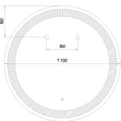 Зеркало Маскат 700х700 с подсветкой Домино (GL7057Z) в Снежинске - snezhinsk.mebel24.online | фото 6