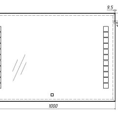 Зеркало Quadro 100 alum с подсветкой Sansa (SQ1019Z) в Снежинске - snezhinsk.mebel24.online | фото 7