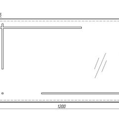 Зеркало Ray 120 black с подсветкой Sansa (SR1034Z) в Снежинске - snezhinsk.mebel24.online | фото 6