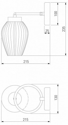 Бра Eurosvet Alva 30184/1 латунь в Снежинске - snezhinsk.mebel24.online | фото 3
