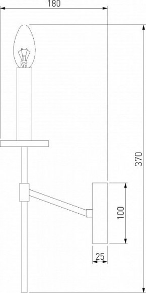 Бра Eurosvet Anders 60142/1 хром в Снежинске - snezhinsk.mebel24.online | фото 2