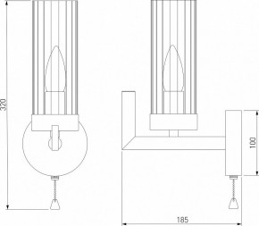 Бра Eurosvet Arganie 60133/1 латунь в Снежинске - snezhinsk.mebel24.online | фото 3