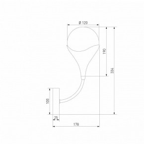 Бра Eurosvet Calyx 60169/1 никель в Снежинске - snezhinsk.mebel24.online | фото 4