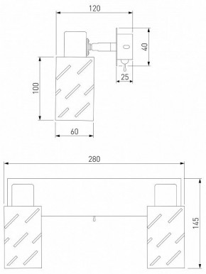 Бра Eurosvet Fente 20090/2 белый/хром в Снежинске - snezhinsk.mebel24.online | фото 5