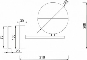 Бра Eurosvet Nuvola 70129/1 латунь в Снежинске - snezhinsk.mebel24.online | фото 2