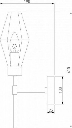 Бра Eurosvet Prism 60143/1 хром в Снежинске - snezhinsk.mebel24.online | фото 2