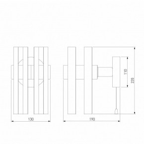 Бра Eurosvet Spada 70116/1 черный в Снежинске - snezhinsk.mebel24.online | фото 4