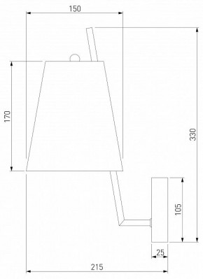 Бра Eurosvet Topanga 60173/1 латунь в Снежинске - snezhinsk.mebel24.online | фото 5