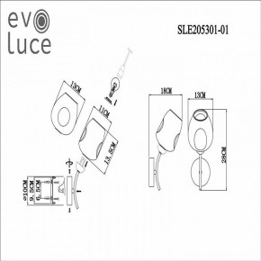 Бра EVOLUCE Besano SLE205301-01 в Снежинске - snezhinsk.mebel24.online | фото 7