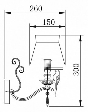 Бра Maytoni Bird ARM013-01-W в Снежинске - snezhinsk.mebel24.online | фото 2