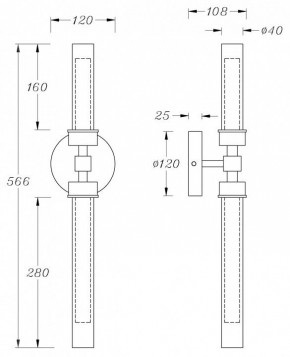 Бра Maytoni Stelo MOD116WL-L7BS3K в Снежинске - snezhinsk.mebel24.online | фото 3