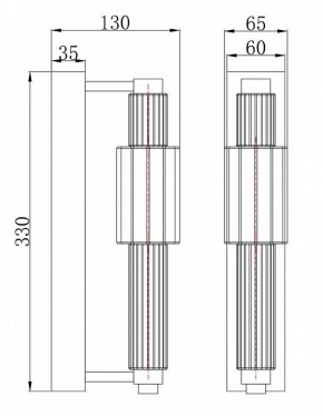 Бра Maytoni Verticale MOD308WL-L9CH3K в Снежинске - snezhinsk.mebel24.online | фото 3