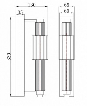 Бра Maytoni Verticale MOD308WL-L9GR3K в Снежинске - snezhinsk.mebel24.online | фото 3